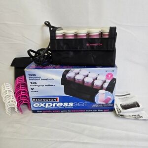 Remington Express Set 10 Instant Heat Rollers, 2 Sizes, Visible Heat, H1012N Vtg